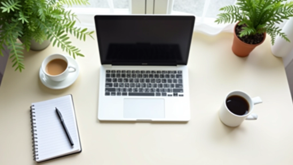 Organized minimalist workspace with clear desk and focused environment
